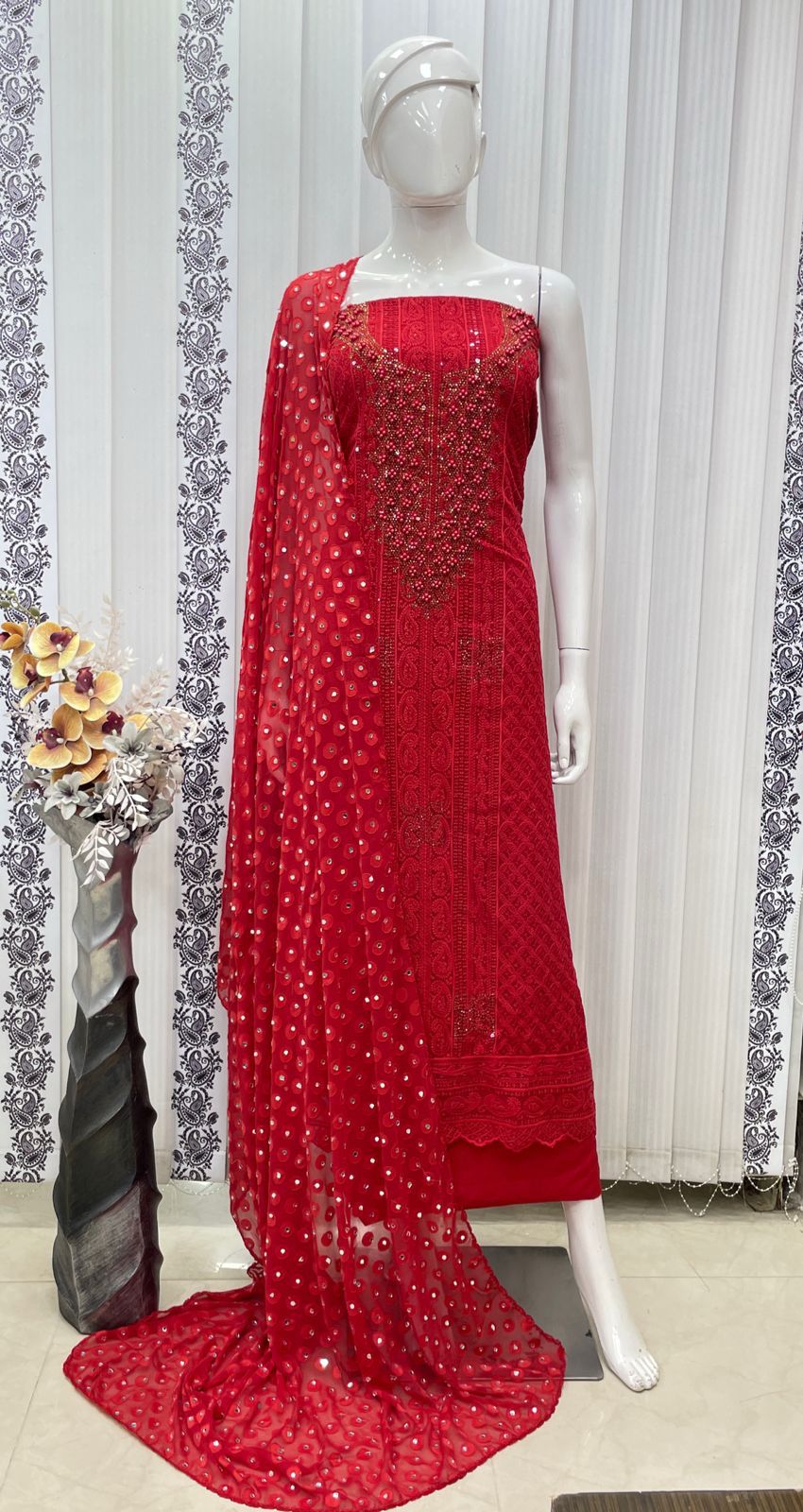 Unstiched salwar material 